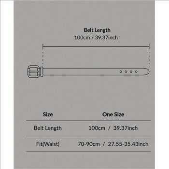 NWT Ladies Faux Leather Velvet  Eyelet Decor Belt 