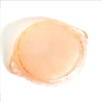 Vintage Pink Depression Glass Cake Plate