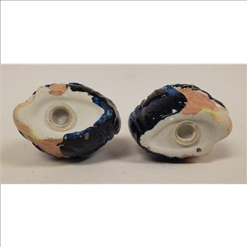 Hand Crafted & Painted Ceramic Rooster Salt & Pepper Shakers