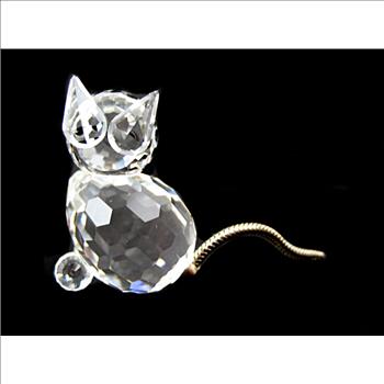 Swarovski Cat Figurine c. 1970s