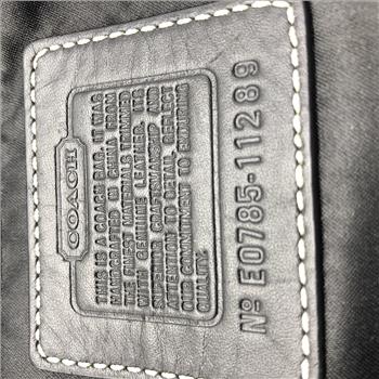 Coach Black Hobo Bag Canvas Leather Jacquard # 11289