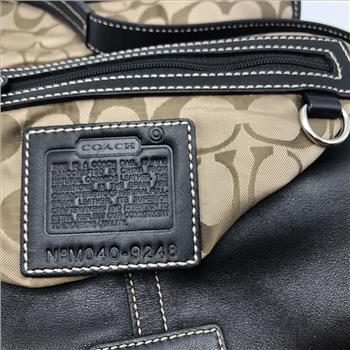 Coach Black Leather Hobo Soho Shoulder Bag #9248 Retail $369