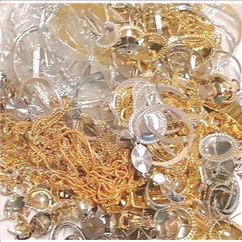 JEWELRY - ASSORTED PIECES OF PLATED JEWELRY - 2.5 LBS.