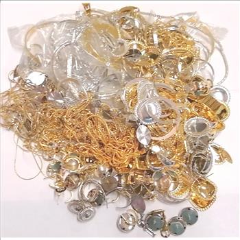 JEWELRY - ASSORTED PIECES OF PLATED JEWELRY - 2.5 LBS.