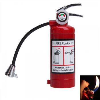 Fire Extinguisher Refillable Butane Soft Flame Cigarette Lighter