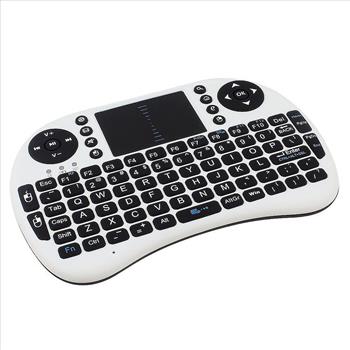 2.4G RF Mini White Wireless Keyboard Touchpad Mouse Handheld Android TV BOX HTPC - New