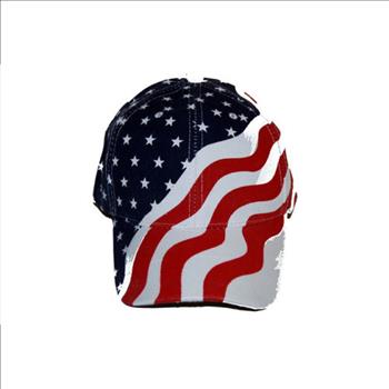 USA American Red White & Blue Flag Baseball Hat Ball Cap