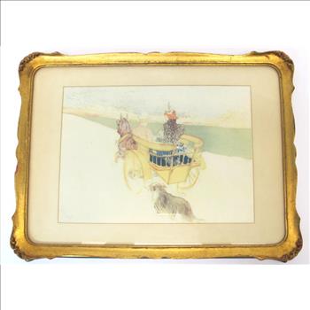 Vintage - H. De Toulouse-Lautrec - Ride into the Country 1897. Lithograph 1946