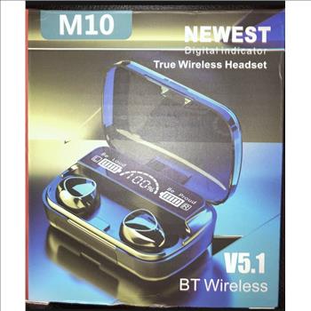 M10 Newest Digital Indicator True Wireless Headset V5.1 BT Wireless
