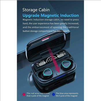 M10 Newest Digital Indicator True Wireless Headset V5.1 BT Wireless