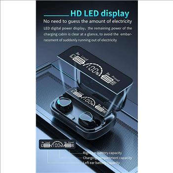 M10 Newest Digital Indicator True Wireless Headset V5.1 BT Wireless