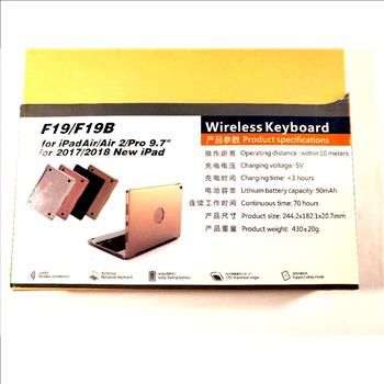 Wireless Keyboard F19/F19B for iPad Air Air 2 Pro 9.7 Rose Gold