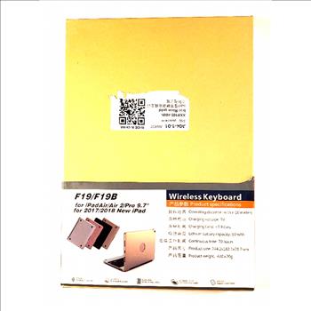 Wireless Keyboard F19/F19B for iPad Air Air 2 Pro 9.7 Rose Gold