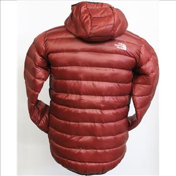 The North Face - Men's Hooded Puffer Jacket - Maroon - Size M