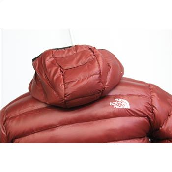The North Face - Men's Hooded Puffer Jacket - Maroon - Size M