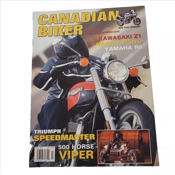 Vintage May 2001 March 2003 Canadian Biker Motorcycle Magazine Lot of 2