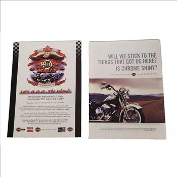 Vintage May 2001 March 2003 Canadian Biker Motorcycle Magazine Lot of 2