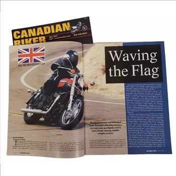 Vintage May 2001 March 2003 Canadian Biker Motorcycle Magazine Lot of 2