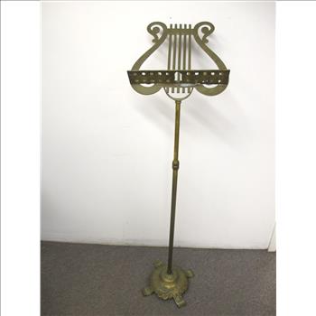 Vintage Music Stand in Solid Brass