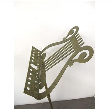 Vintage Music Stand in Solid Brass