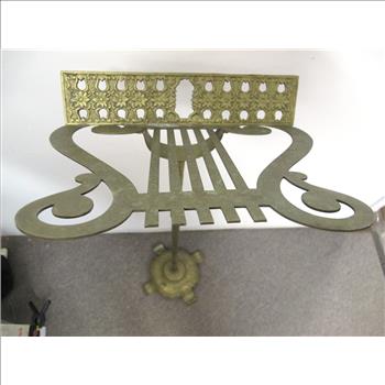 Vintage Music Stand in Solid Brass