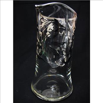 Hand Blown Art Nouveau Water Jug