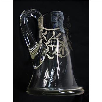 Hand Blown Art Nouveau Water Jug