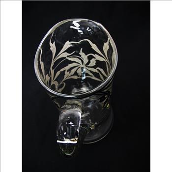 Hand Blown Art Nouveau Water Jug
