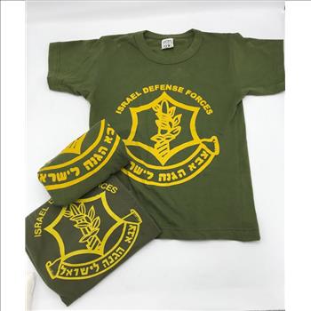 IDF T-shirt. Olive Green  Size 10-12  3 pieces 