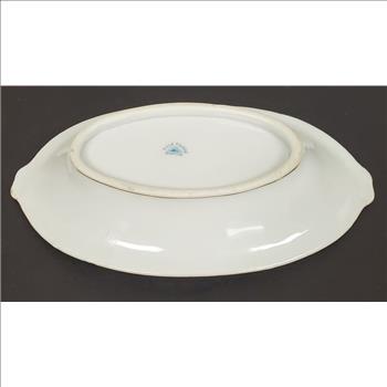 Vintage Hand Painted Nippon Fine Bone China Oval Dish 7.5