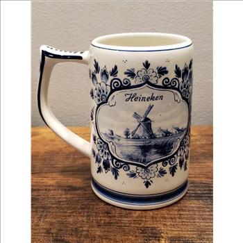 VTG Delft Blue Heineken Ceramic Beer Steins/Mug - Holland