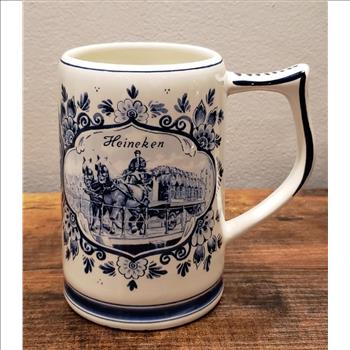 VTG Delft Blue Heineken Ceramic Beer Steins/Mug - Holland