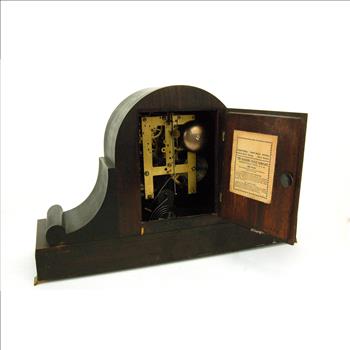 CIRCA 1920's SESSIONS CLOCK CO. USA - Wood Mantel Pendulum Clock 