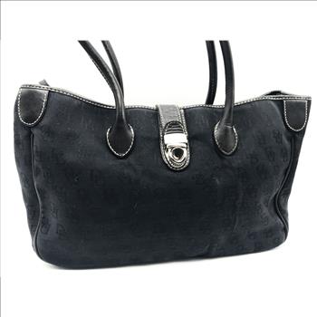 Dooney & Bourke Large Canvas Signature Tote Shoulder Bag