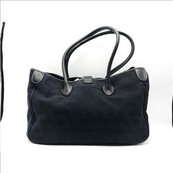 Dooney & Bourke Large Canvas Signature Tote Shoulder Bag