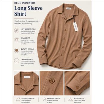 Shirt Men's Sz Large By Blue Industry Sz Large