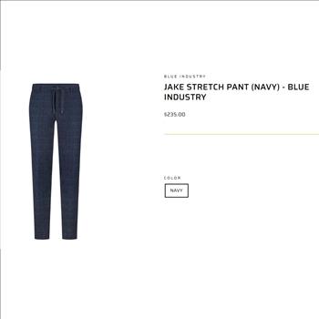 Pants Men's Sz 34 Blue Industry Sz 34