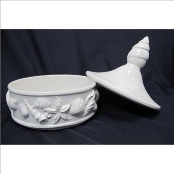 Vintage Ceramic Covered Candy Dish