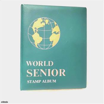 World Senior Postage Stamp Album Binder