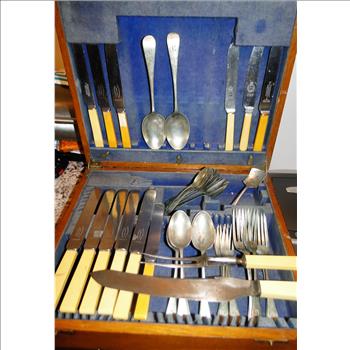 Vintage Cutlery by Sheffield England Bakelite 43 Pieces
