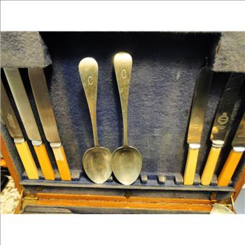 Vintage Cutlery by Sheffield England Bakelite 43 Pieces