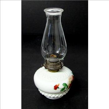 Antique Oil Lamp and Chimney