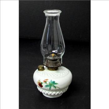 Antique Oil Lamp and Chimney