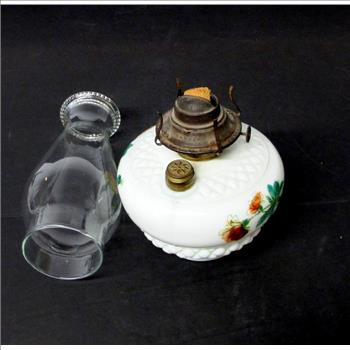 Antique Oil Lamp and Chimney