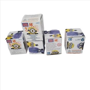 Lot of 5 Mega Bloks Despicable Me Minnions Figures Series 1