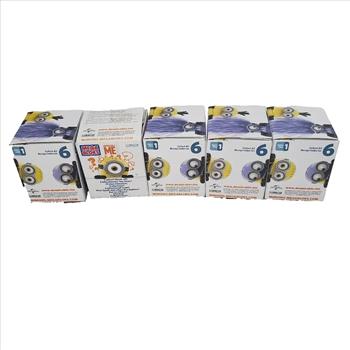 Lot of 5 Mega Bloks Despicable Me Minnions Figures Series 1