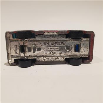 Vintage 1976 Hot Wheels Fire Eater Fire Truck Hong Kong Red Die Cast 1:64