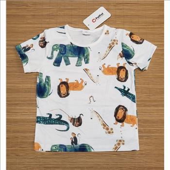 PatPat Made in China NWT Safari Animal Print Toddler's Round Neck T-Shirt Sz 3-4Y