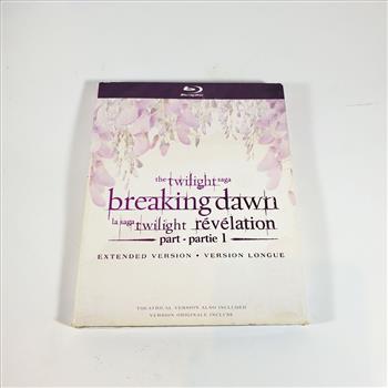 Twilight Breaking Dawn Part 1 Extended Version Blue Ray DVD