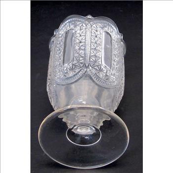 Antique Pressed Glass Pedestal Candy Dish-Circa 1910's